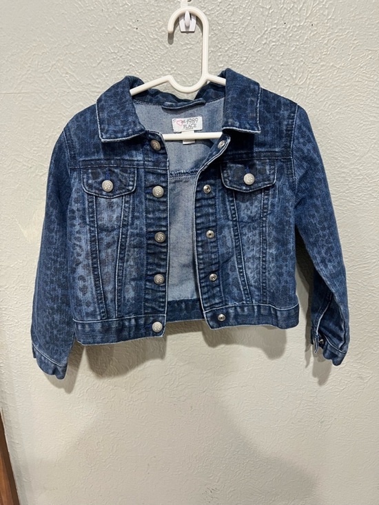 The Children's Place Other - The Children's Place Dark Blue Denim Jean Jacket Cotton Blend Size 4T EUC